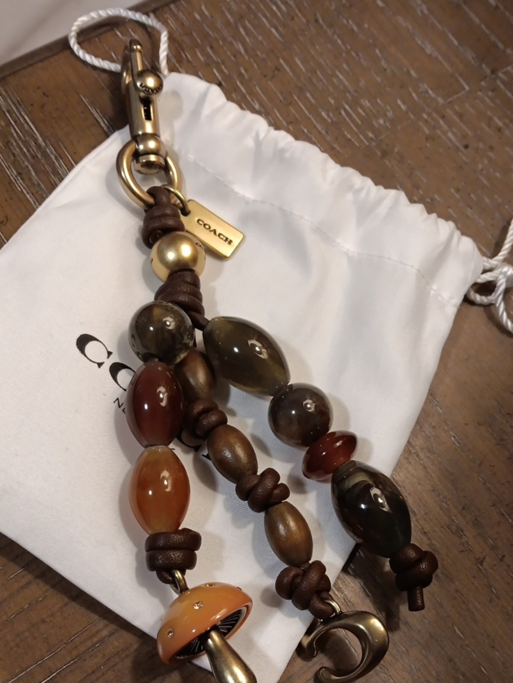 Coach Beaded Cluster Charm